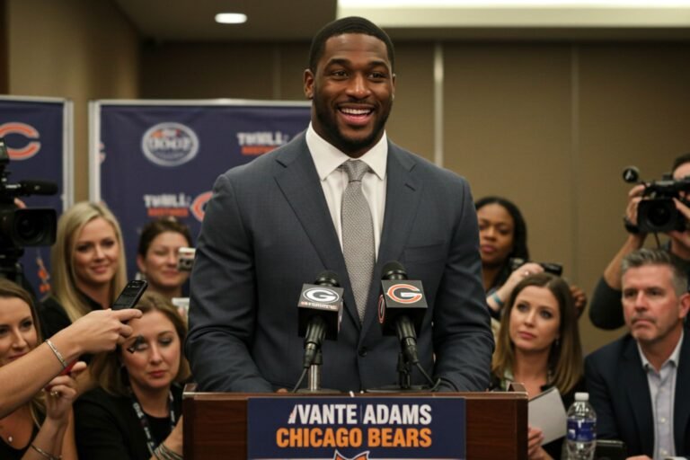 davante adams takes a swipe at the bears.